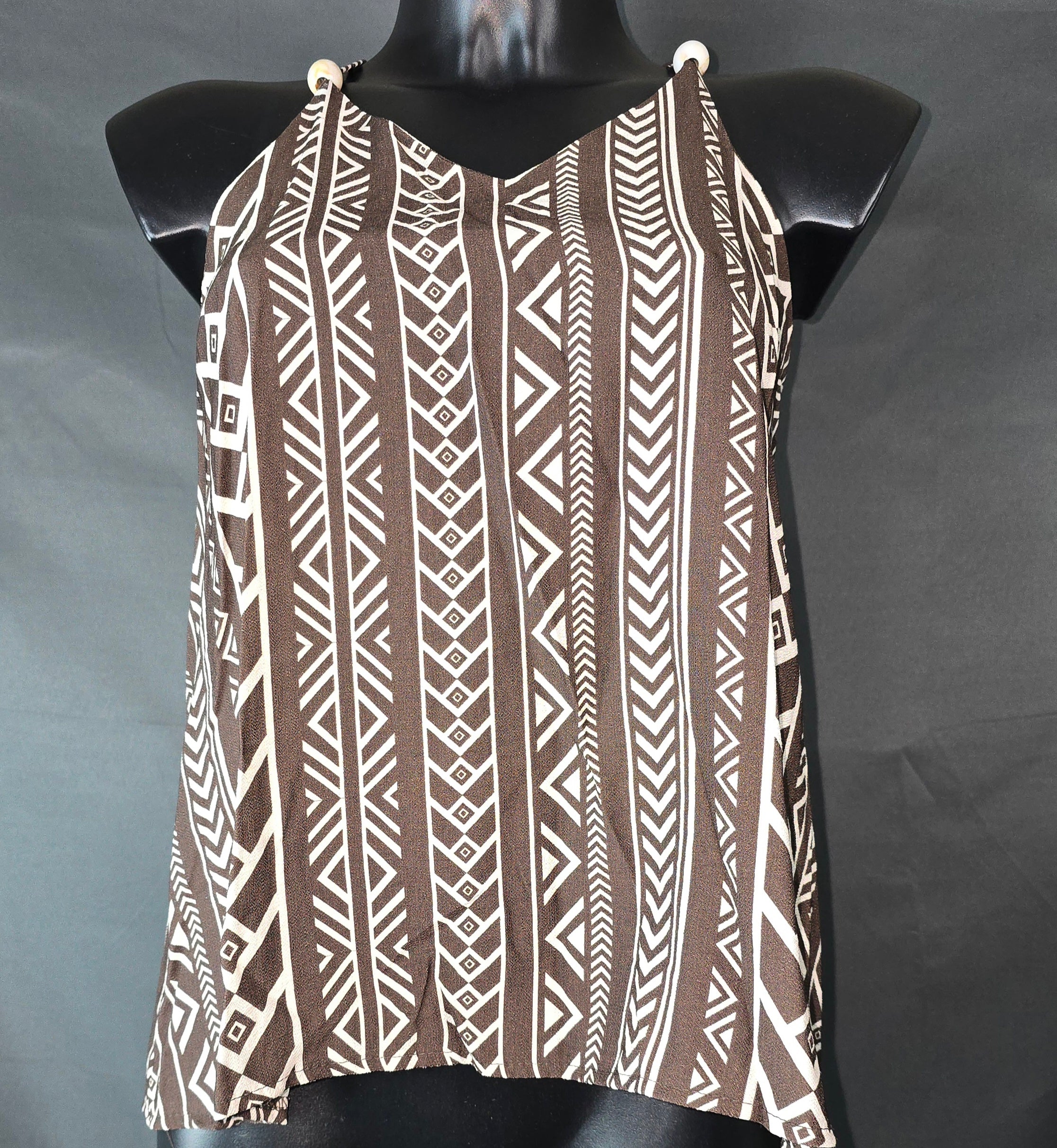 Top met Geometrische print